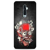 Lopard Oppo Reno 2z Uyumlu Kılıf Tattoo's (5) Koruma Kabı Kırmızı Siyah