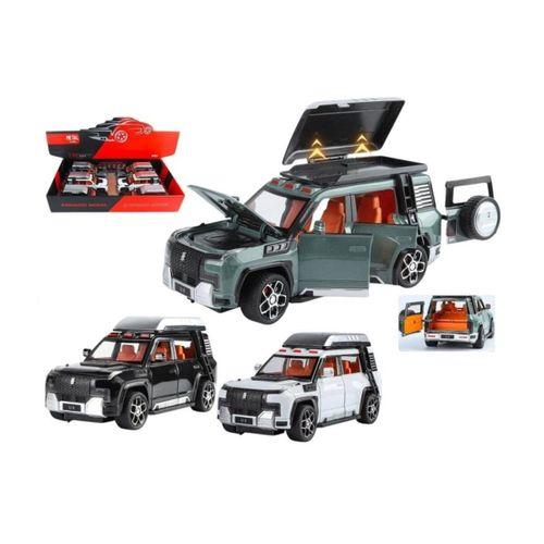Eğitici Oyuncak XHD-B2432 -Vardem Çek Bırak  Işıklı ve Sesli Kapıları Açılan Lr Jeep 1:24