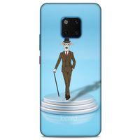 Huawei Mate 20 Pro Kılıf FunnyMaX (45) Liquid Air Kılıf Açık Mavi Köpek