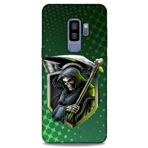 Samsung Galaxy S9 Plus Uyumlu Kılıf Motorsiklet (29) Arka Koruma Kılıfı Kurukafa