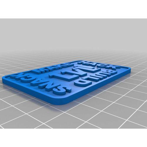 LVL1 Hackerspace Morale Yaması 2x3 (Bu ürün Sadece Plastik parçadır - Almadan Önce Soru Sorabilirsiniz)