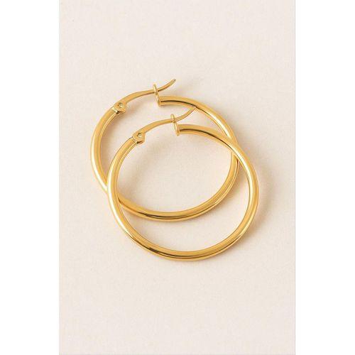 Halka Lüks Çelik Küpe 4,5 cm