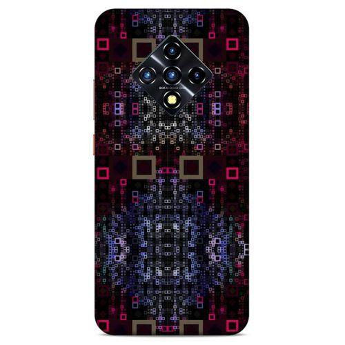 Lopard İnfinix Zero 8 Uyumlu Kılıf PiXel (18) Telefon Kılıfları Siyah Kırmızı