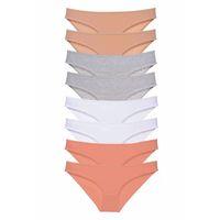 8 adet Süper Eko Set Likralı Kadın Slip Külot Ten Gri Beyaz Pudra