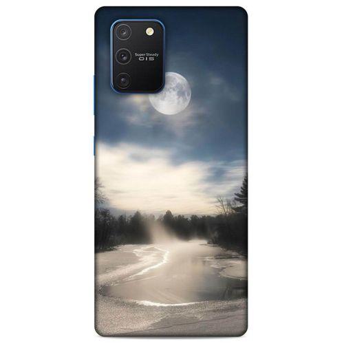 Lopard Samsung Galaxy S10 Lite Uyumlu Kılıf Gece'S (27) Tasarımlı Kılıf Dolunay