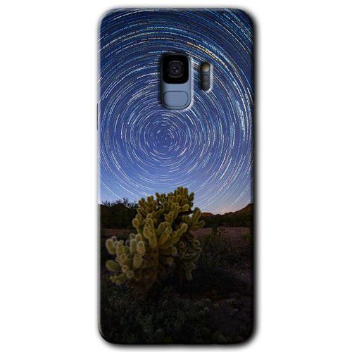 Potkal Hediye Fabrikası Samsung Galaxy S9 Kılıf HD Desen Baskılı Arka Kapak - Eclipse Sky