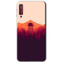 Galaxy A7 2018 Kılıf HD Desen Baskılı Arka Kapak - Gözlem Kulesi + Kırılmaz Cam