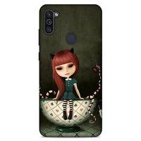 Lopard Samsung Galaxy M11 Uyumlu Kılıf Manipülasyon ☻ (41) Tank Kılıf Baskılı