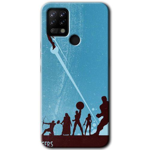 Tecno Pova Kılıf HD Desen Baskılı Arka Kapak - Avengers Team + Kırılmaz Cam