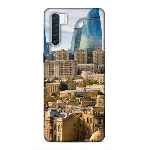 Oppo A91 Uyumlu Kılıf Azarbaijan (31) TPU Kılıf Bakü Kuleler
