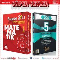 Örnek Akademi 8.Sınıf Süper İkili Matematik Seti ve Liderler Karması 5 Yıl Çıkmış Sorular Seti 2 Kitap