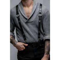 Erkek  Kemer Pantolon Askısı, Şık Deri Erkek  Vücut Kemeri - Brfm175