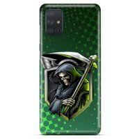 Samsung Galaxy M51 Uyumlu Kılıf Motorsiklet (29) Arka Koruma Kılıfı Kurukafa