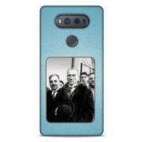 LG K61 Kılıf Atatürk (34) Slim Armor Kılıf Açık Mavi