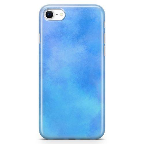 Apple iPhone SE 2020 Kılıf Mavi Hayaller Arka Kapak Koruma Desenli Full Koruyucu