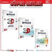 3D Yayınları TYT Biyoloji Video Destekli Defter Soru Bankası ve Deneme Seti 3 Kitap