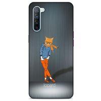 Oppo Reno 3 Kılıf FunnyMaX (48) Bumper Kılıf Turuncu Tilki