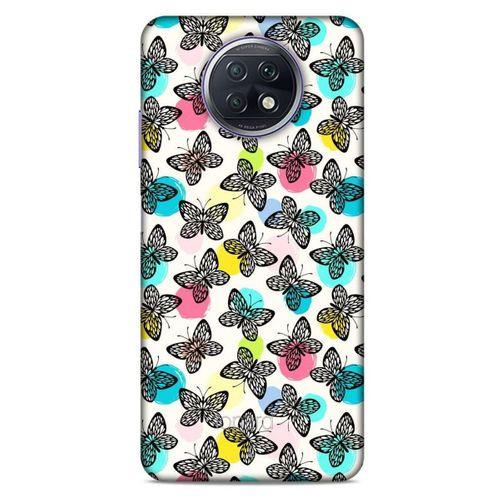 Lopard Xiaomi Redmi Note 9T Uyumlu Kılıf Kelebek Etkisi (36) Glitter Kılıf
