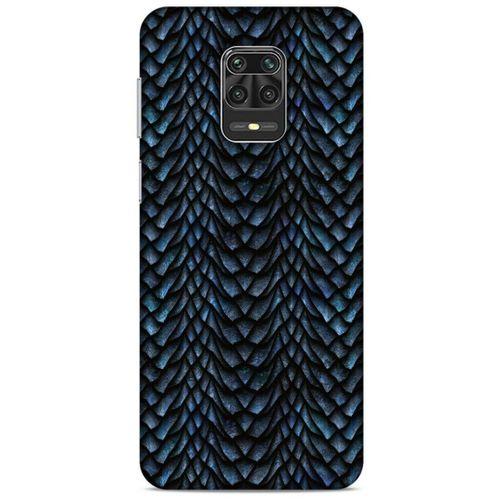 Xiaomi Redmi Note 9S Kılıf Dragons (4) Koruma Kılıfı Ejderha Skin Lacivert