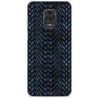 Xiaomi Redmi Note 9S Kılıf Dragons (4) Koruma Kılıfı Ejderha Skin Lacivert