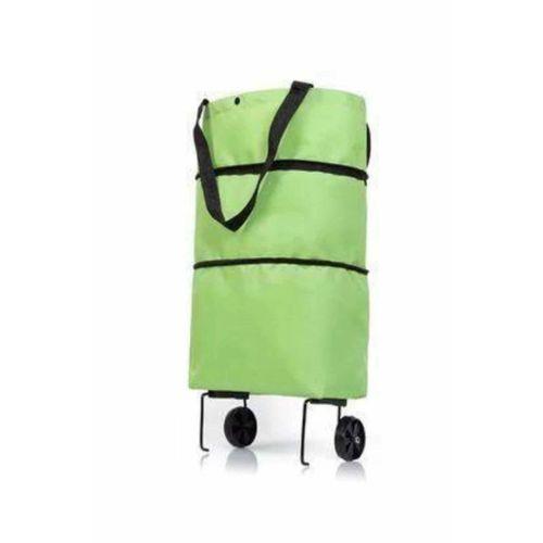 Katlanabilir Tekerlekli Pazar Market Çarşı Arabası Market Alışveriş Çantası