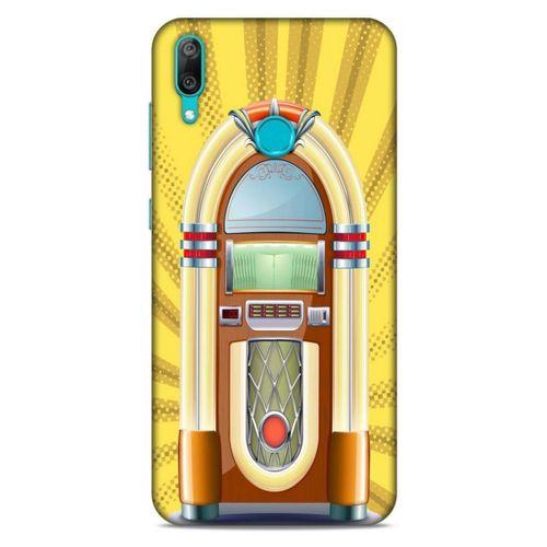 Retro (45) Desen Liquid Air Kılıf Renkli Huawei Y7 Prime 2019 Kılıf