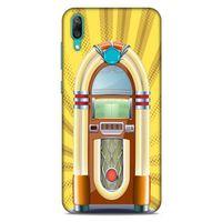 Retro (45) Desen Liquid Air Kılıf Renkli Huawei Y7 Prime 2019 Kılıf