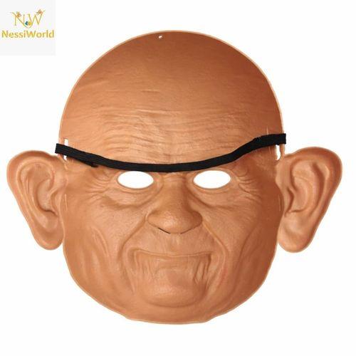 Gerçekçi Yaşlı Adam Maskesi – Lateks Görünümlü Plastik Korku Maskesi