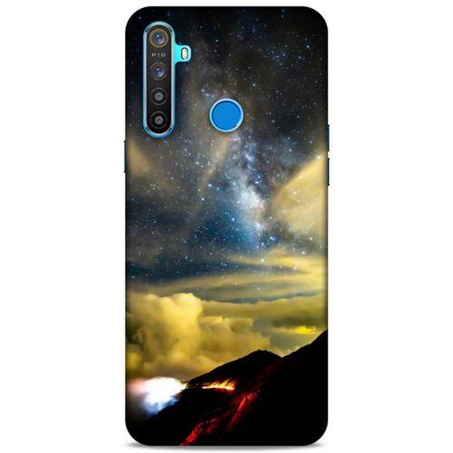Lopard Oppo Realme 5i Uyumlu Kılıf Gece'S (17) Tasarım Kılıf Sarı