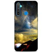 Lopard Oppo Realme 5i Uyumlu Kılıf Gece'S (17) Tasarım Kılıf Sarı