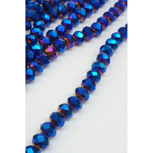 Kaplama Saks Mavisi Kristal Boncuk 6 Mm