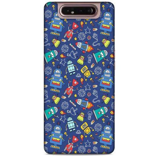 Retro (7) Desen Telefon Kılıfı Renkli Samsung Galaxy A80 Kılıf