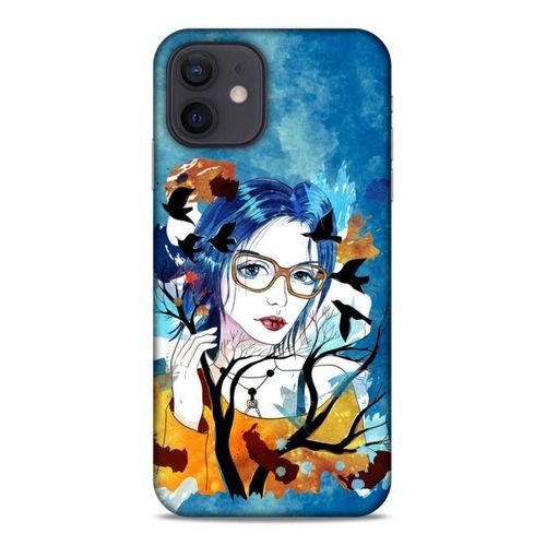 Lopard Apple iPhone 12 Uyumlu Kılıf Sürreal Yüzler ♀ (27) Tasarımlı Kılıf Baskılı