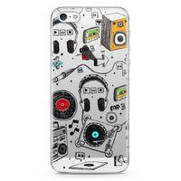 Apple iPhone 5 Kılıf Plak Kulaklık Hoparlör Arka Kapak Koruma Desenli Full Koruyucu