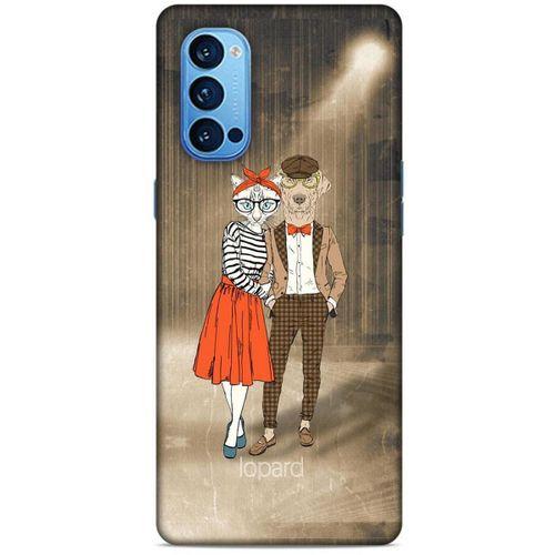 Oppo Reno 4 Pro Kılıf FunnyMaX (31) TPU Kılıf Kahverengi