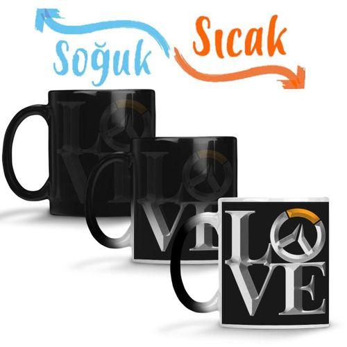 Symmetra Over Love Sihirli Kupa Bardak Porselen
