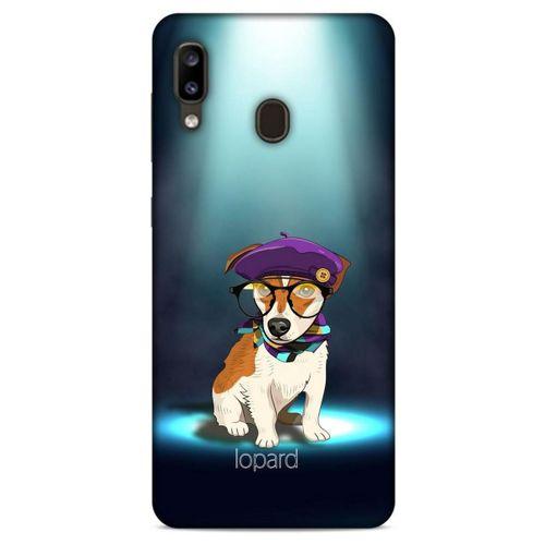 Samsung Galaxy A20 Kılıf FunnyMaX (5) Koruma Kabı Yeşil Köpek