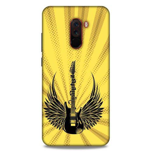 Lopard Xiaomi Pocophone F1 Uyumlu Kılıf Tattoo's (41) Tank Kılıf Gitar Dövmesi