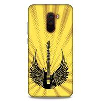 Lopard Xiaomi Pocophone F1 Uyumlu Kılıf Tattoo's (41) Tank Kılıf Gitar Dövmesi