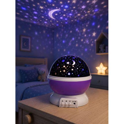 Yıldız Projeksiyon Lambası Döner Başlıklı Renkli Çocuk Odası Gece Işığı