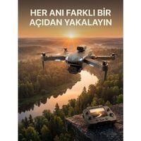 Ekranlı Kumandalı Çift Kameralı Drone İle Havadan Çekim
