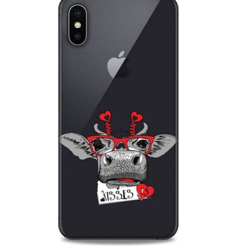 Zoologix (6) Apple iPhone XS Max Şeffaf Kılıf Silikon Desenli