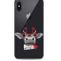 Zoologix (6) Apple iPhone XS Max Şeffaf Kılıf Silikon Desenli