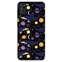 Spacex (24) Tema Darbe Emici Kılıf Samsung Galaxy M21 Kılıf