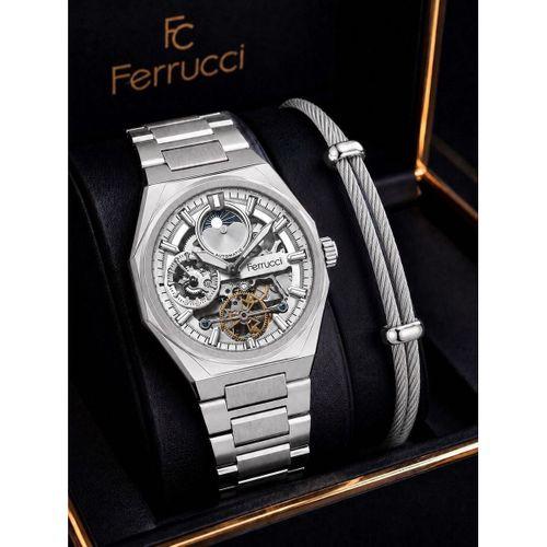 Ferrucci Otomatik Ve Kurmalı Güneş Ve Mehtap Kadranlı 2 Yıl Garantili Erkek Kol Saati BFC.M3558.S1