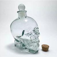 Cam Kurukafa İçki Şişesi 14 Cm Alk2155