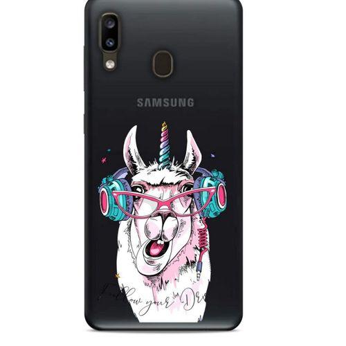 Zoologix (10) Samsung Galaxy A20 Şeffaf Kılıf Silikon Desenli
