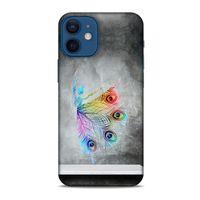 Apple iPhone 12 Mini Kılıf Desenli Özel Seri Tüyler (38) Neo Hybrid Kılıf
