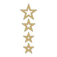 SEVGENT Cg Gold Yıldızlı Çamurluk Üst Sticker