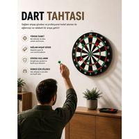 17 İnç Dart Tahtası Sağlam Ahşap Gövde Ve Uzun Ömürlü Kullanım